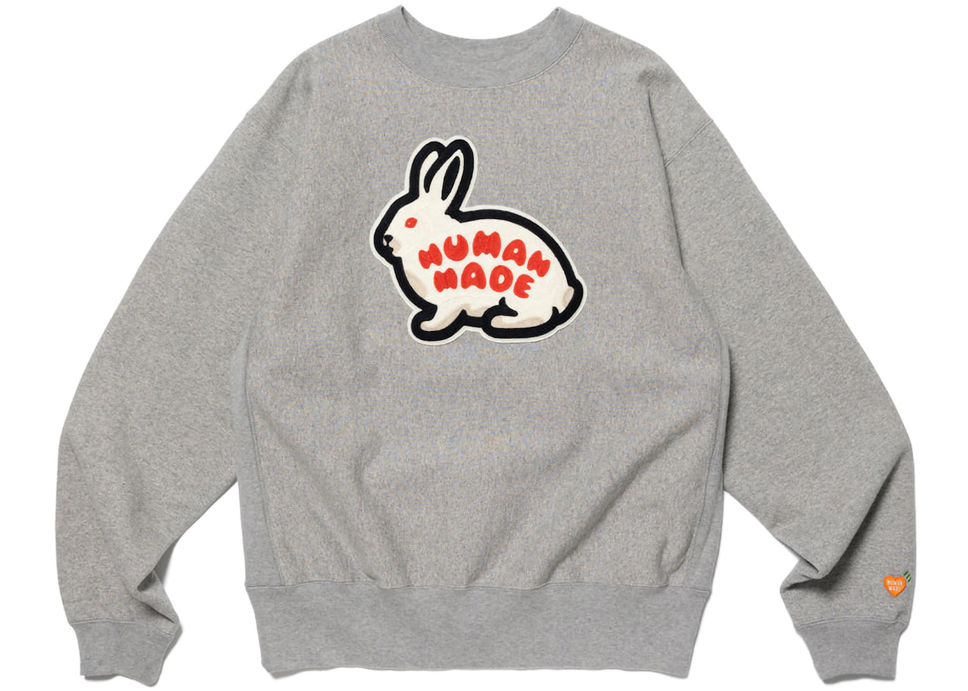 Human Made Rabbit Heavy Weight Crewneck Sweatshirt Grey Men's - SS23 - US