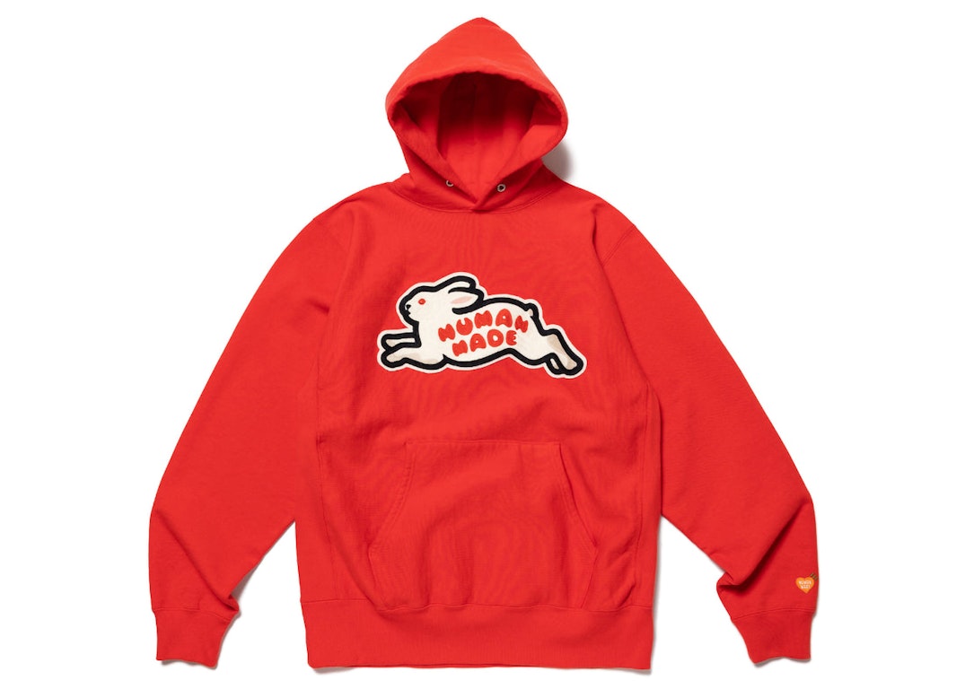 Pre-owned Human Made Rabbit Heavy Weight Hoodie Red