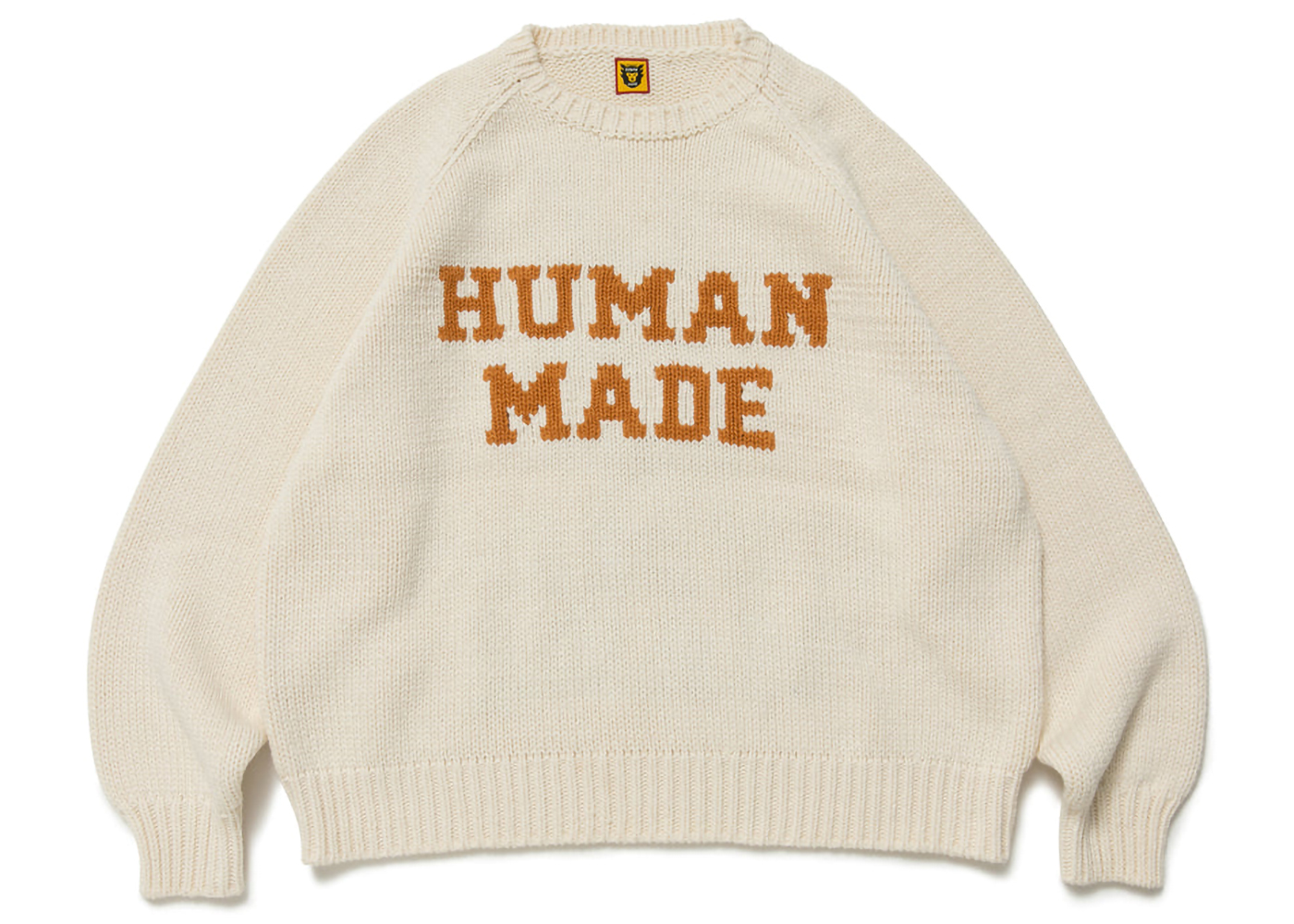 Human Made Rabbit Raglan Knit Sweater White Men's - FW22 - US
