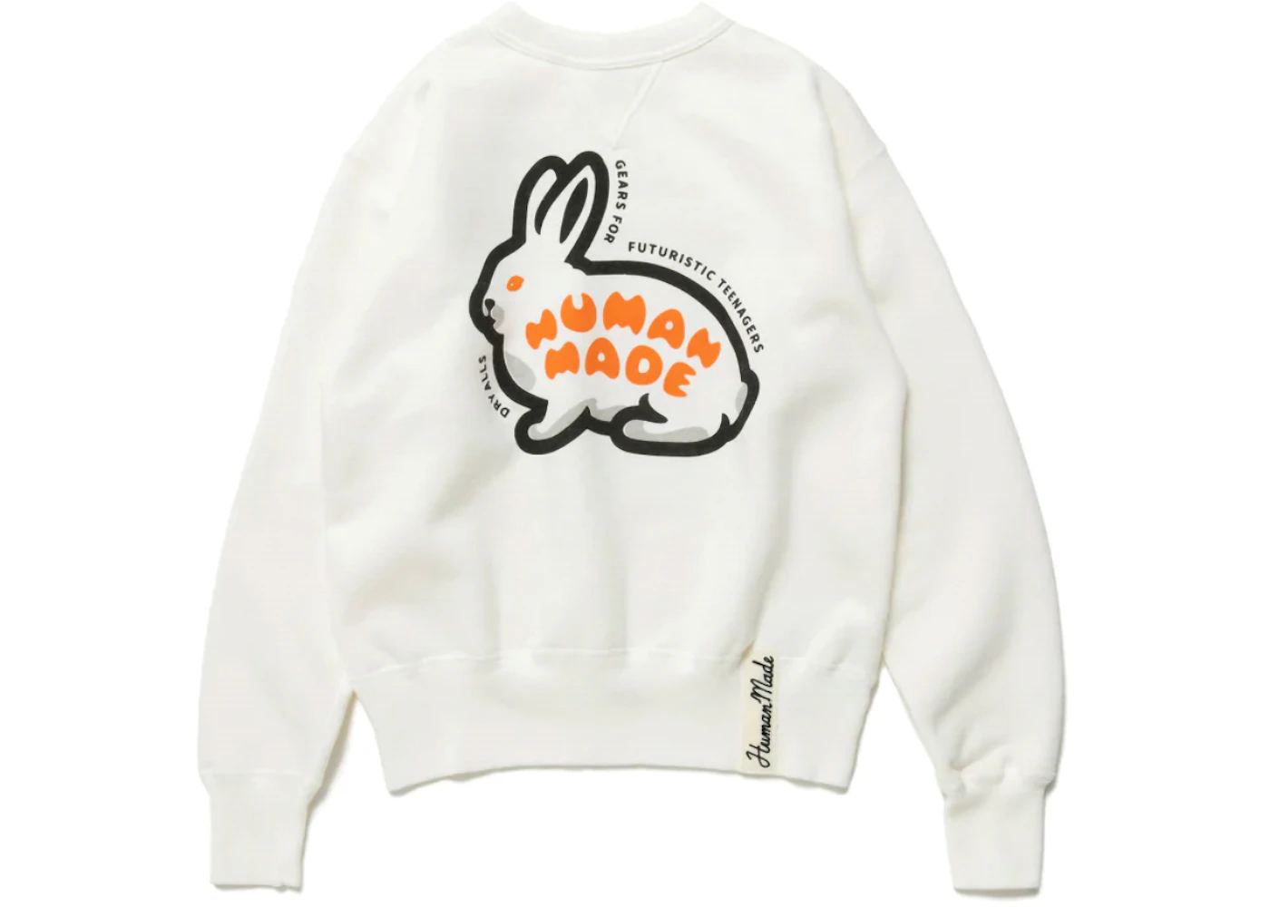 Human Made Rabbit Tsuriami Sweatshirt White Men's - FW22 - US