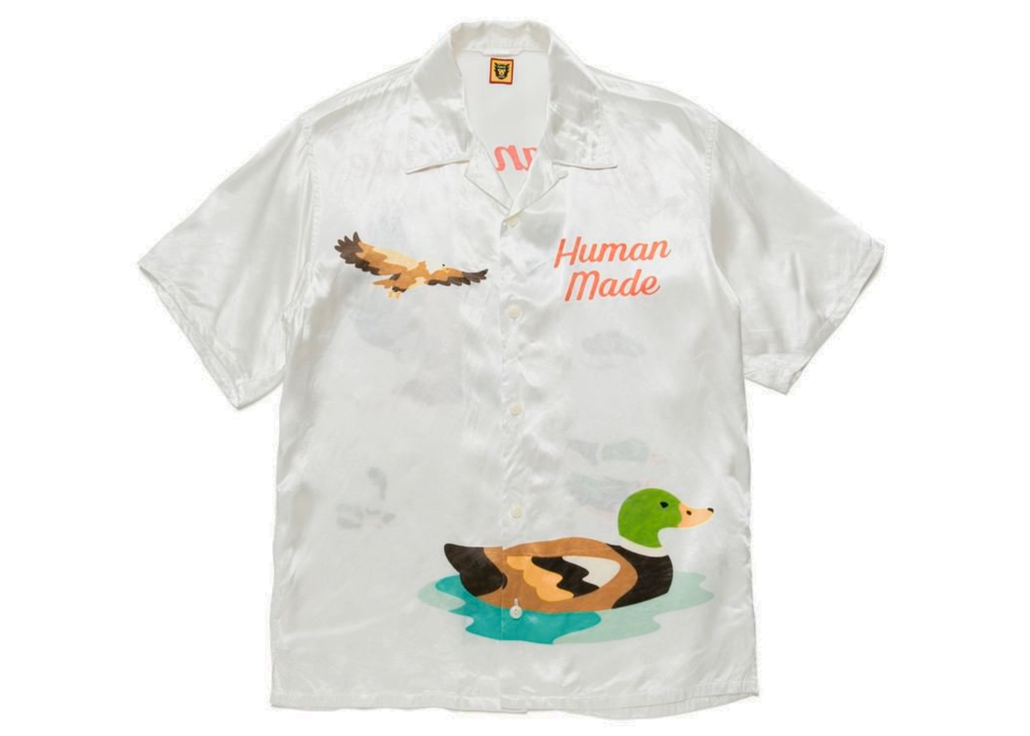 Human Made Rayon Aloha Shirt White - SS22 Men's - US