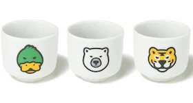 Human Made Animal Sake Cup (Set of 3) White