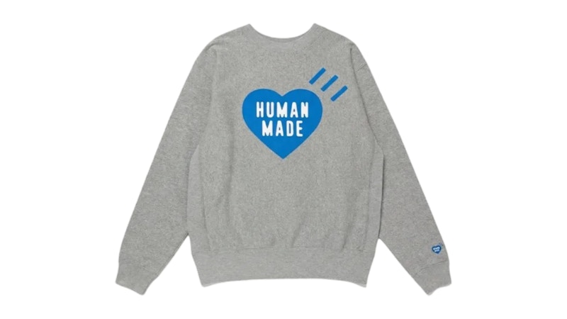 Human Made Stores Exclusive Heart Offline Store Sweatshirt Gray