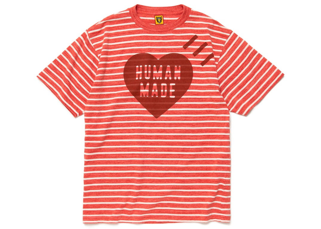 Pre-owned Human Made Striped Heart T-shirt Pink