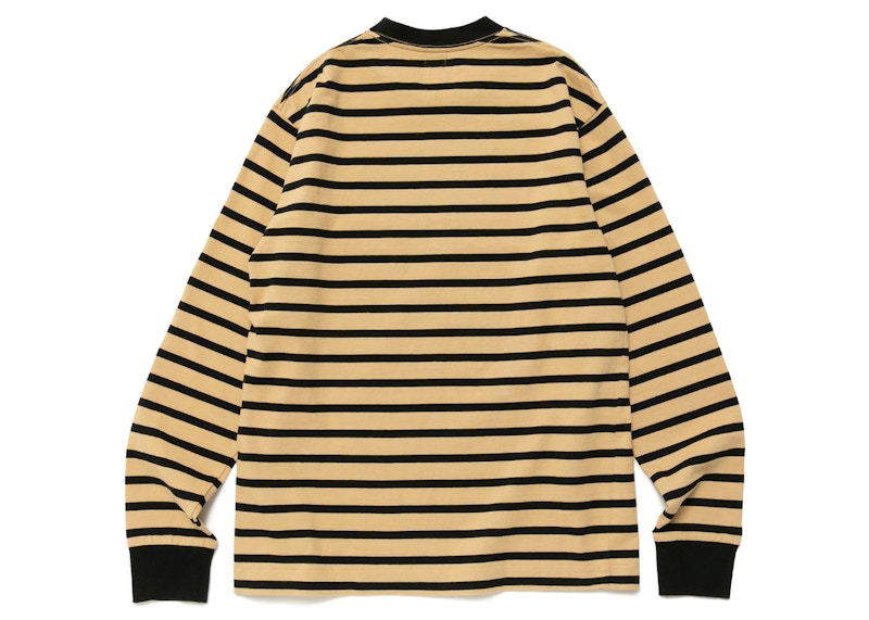 Human Made Striped L/S T-Shirt Beige Men's - SS23 - GB