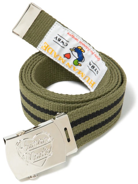 Human Made Web Belt Olive Drab - FW22 - US