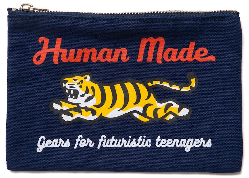 Human Made Tiger Bank Pouch Navy