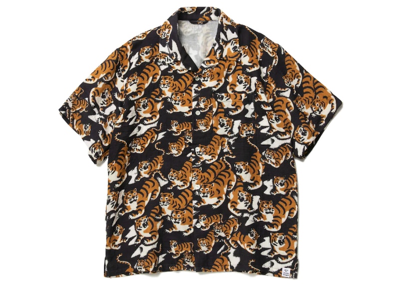 Human Made Tiger Gauze Aloha Shirt Yellow メンズ - SS22 - JPシャツ 15910円