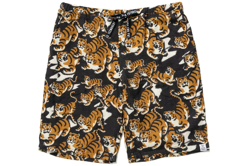 Human Made Tiger Gauze Shorts Yellow - SS22 Men's - GB