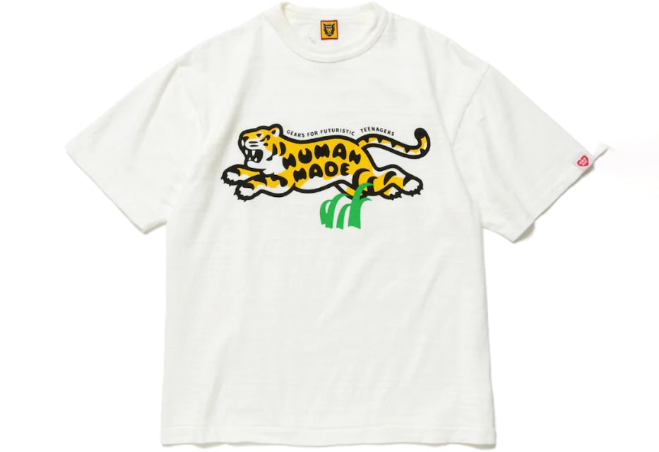 Human Made Tiger Tee In White