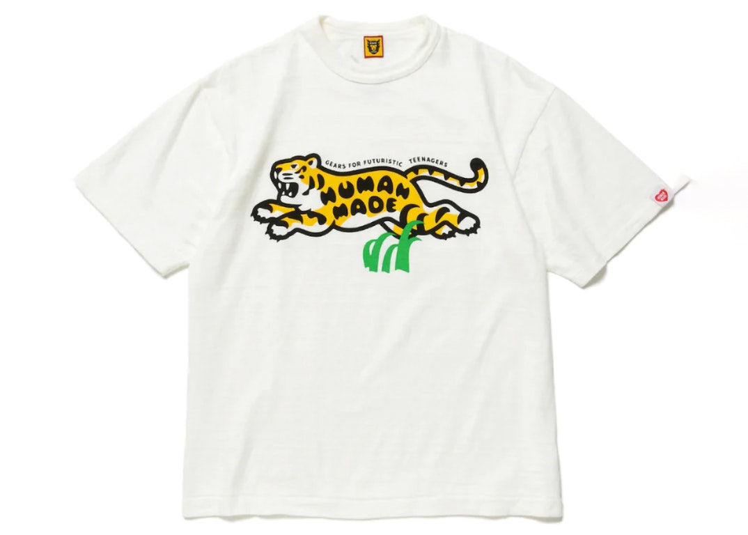 Pre-owned Human Made Tiger Graphic #1 T-shirt White