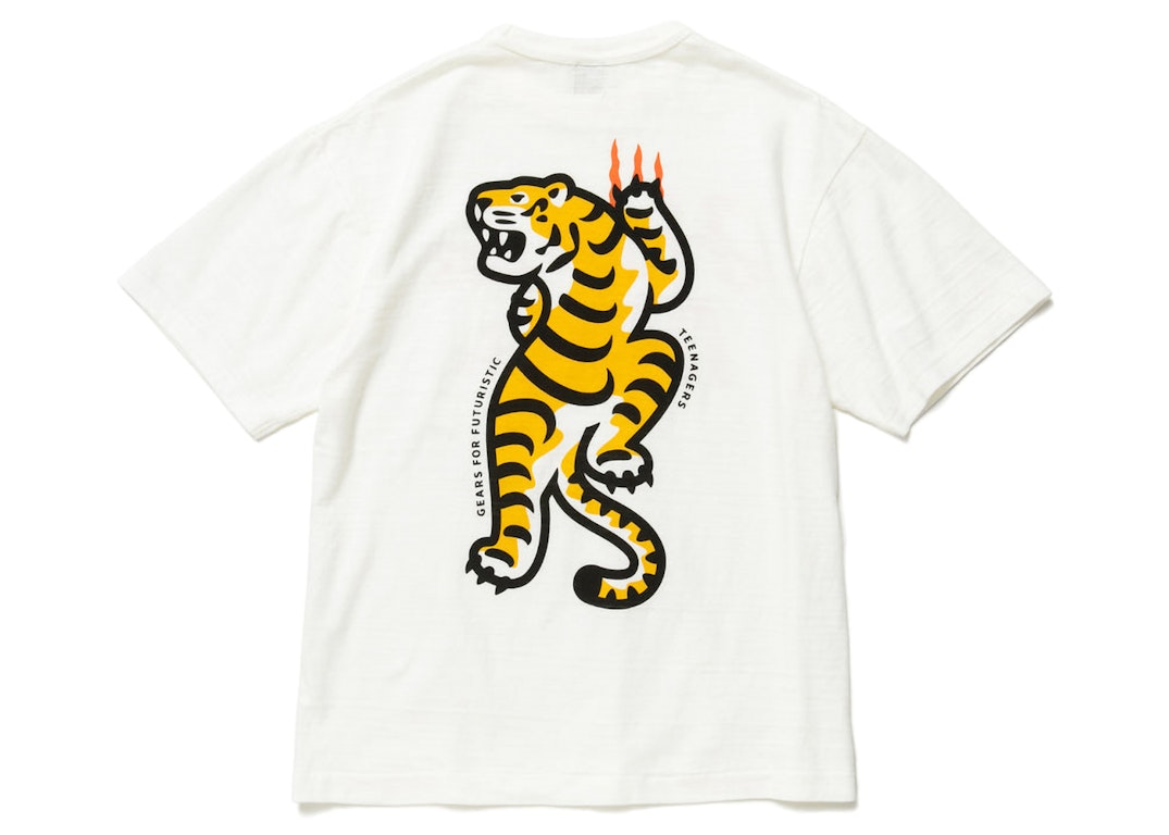 Pre-owned Human Made Tiger Graphic #11 T-shirt White
