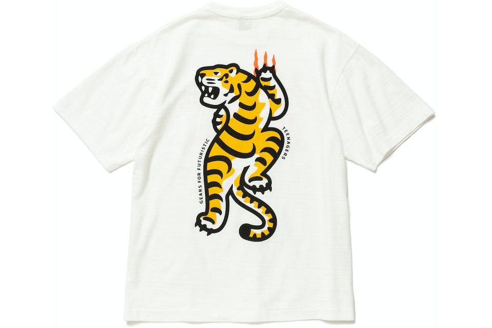 Human Made Tiger Graphic #11 T-Shirt White Men\'s - FW22 - US