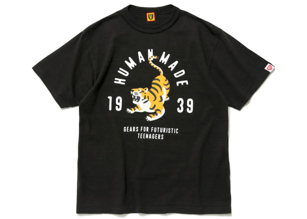Pre-owned Human Made Tiger Graphic #3 T-shirt Black