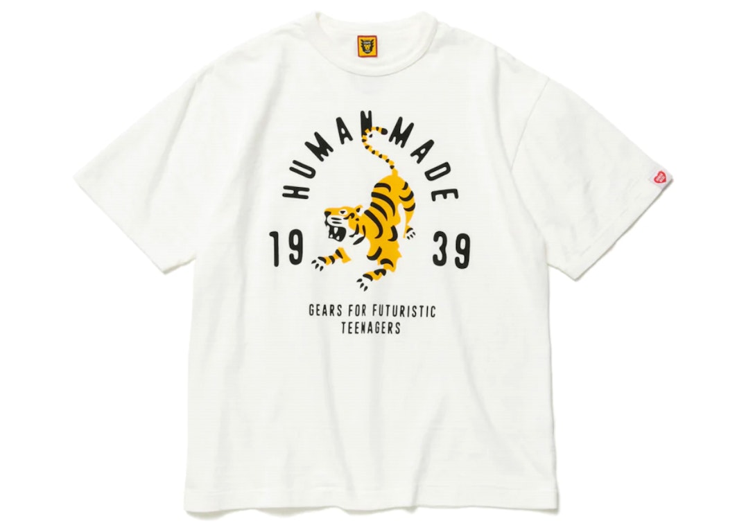 Pre-owned Human Made Tiger Graphic #3 T-shirt White