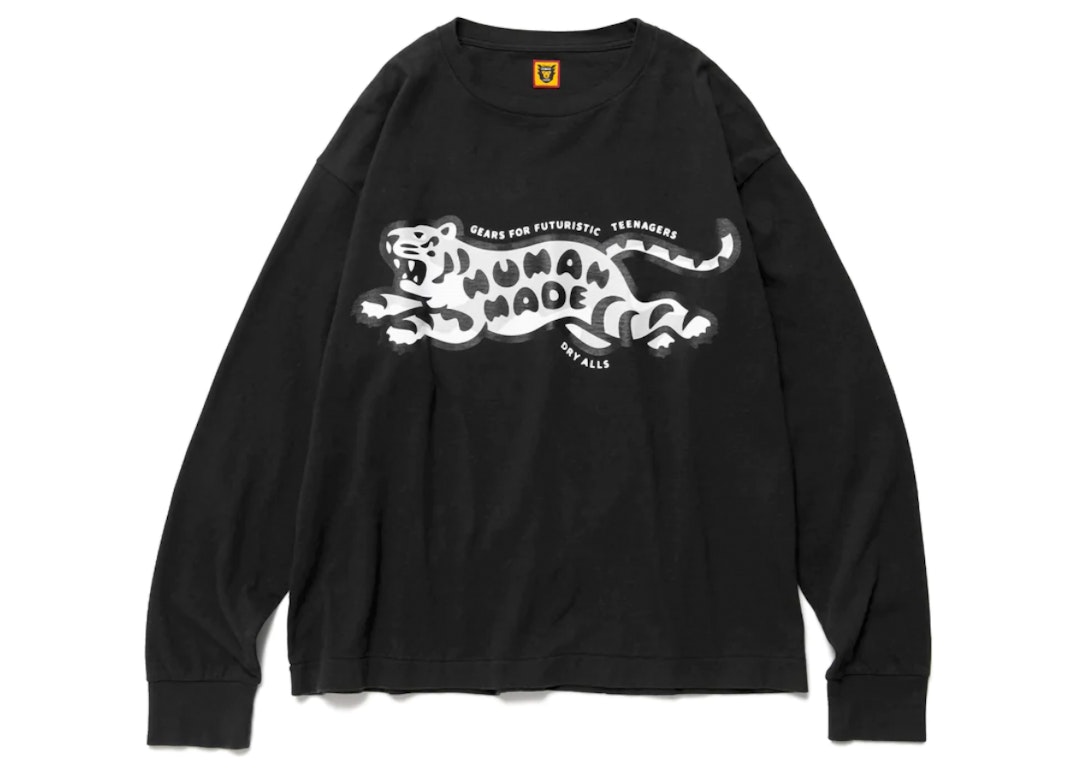 Pre-owned Human Made Tiger L/s T-shirt Black