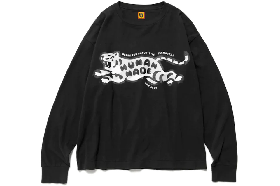 Human Made Tiger L/S T-Shirt Black Men's - FW22 - US