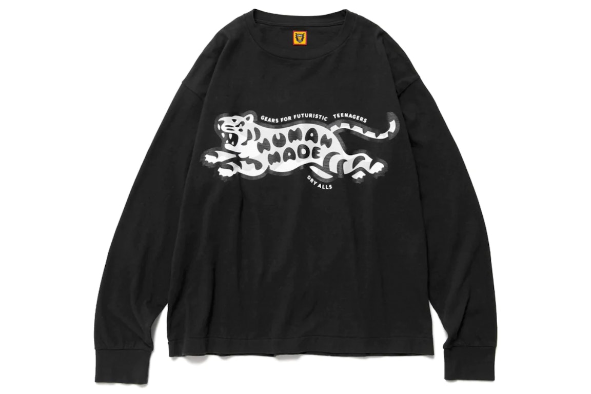 Pre-owned Human Made Tiger L/s T-shirt Black