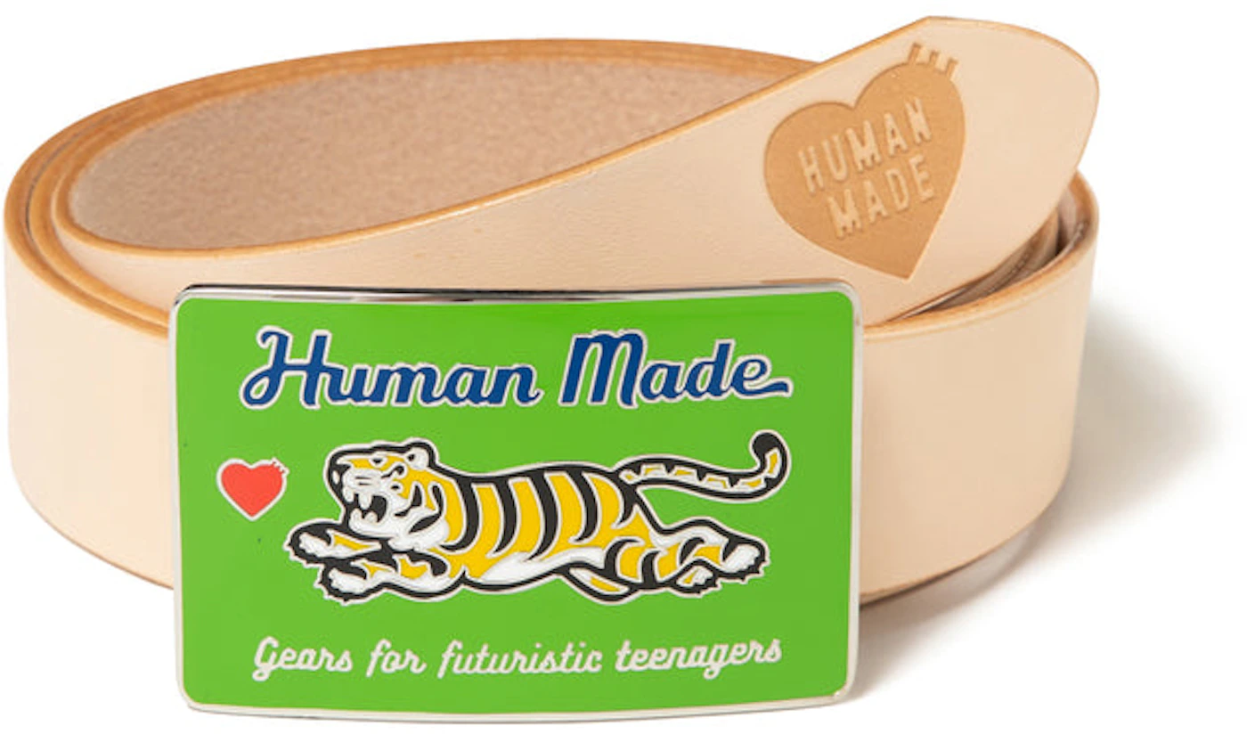 Human Made Tiger Leather Belt Beige - FW22 - CN
