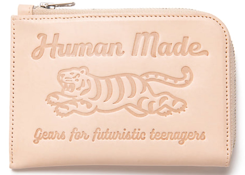 Human Made Tiger Leather Wallet Beige - FW22 - JP