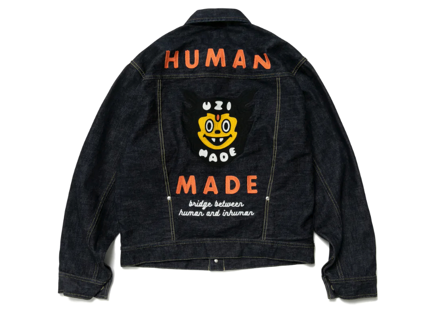 Human Made Uzi Made Denim Jacket Indigo Men's - FW22 - US