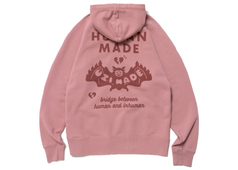 Human Made Uzi Made Zip Hoodie Pink Men's - FW22 - US