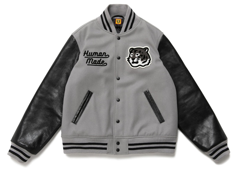 Human Made Varsity Jacket Grey