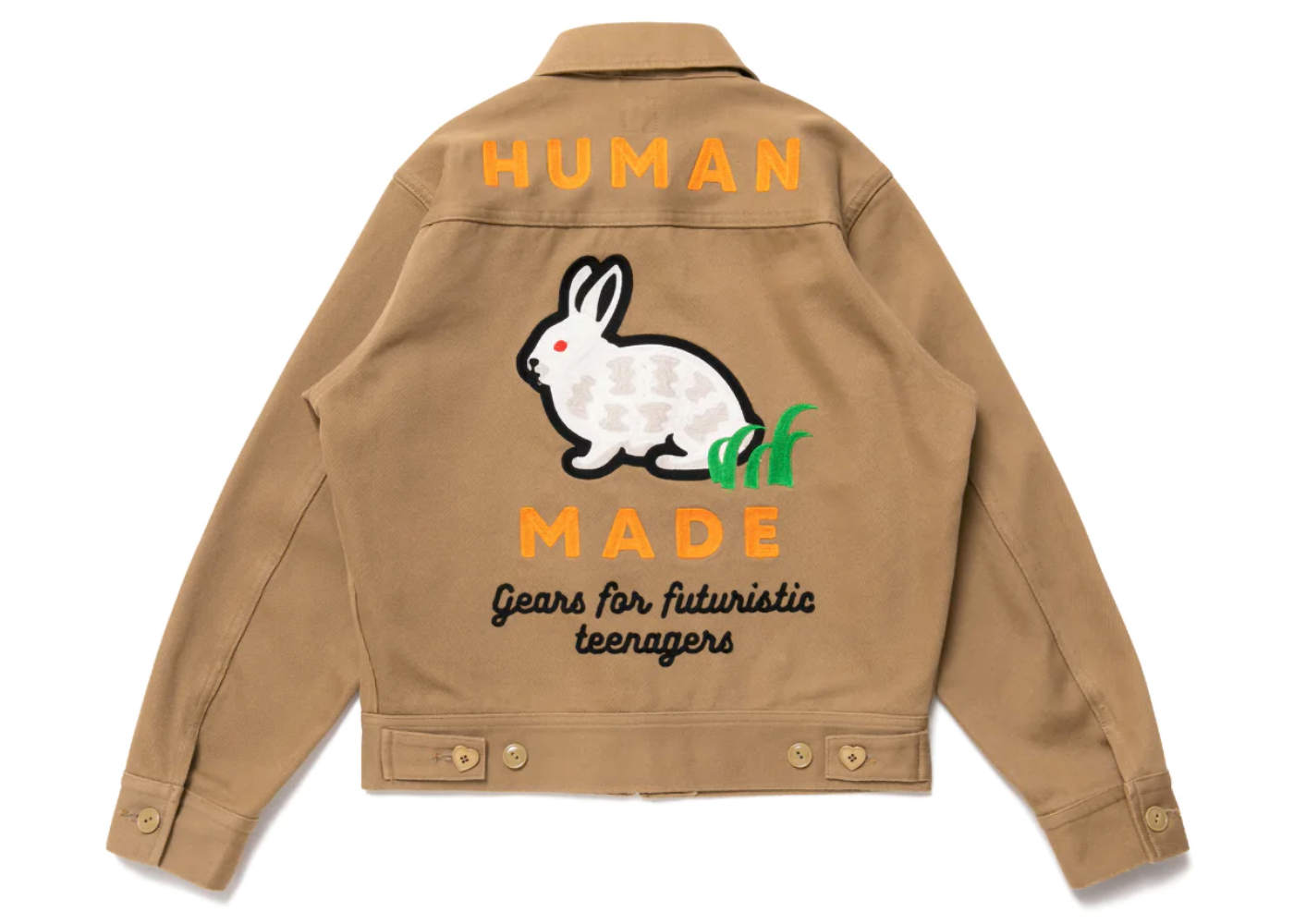 Human Made Zip-Up Work Jacket Beige