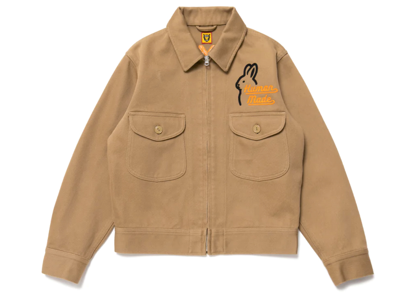 Human Made Zip-Up Work Jacket Beige - FW22 Men's - US