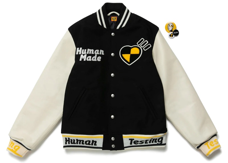 Human Made x Asap Rocky Human Testing Varsity Jacket Black Men's