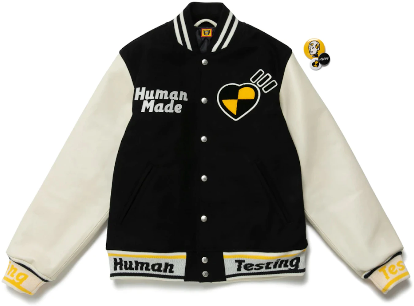 Human Made X Asap Rocky Human Testing Varsity Jacket - Fortune Jackets