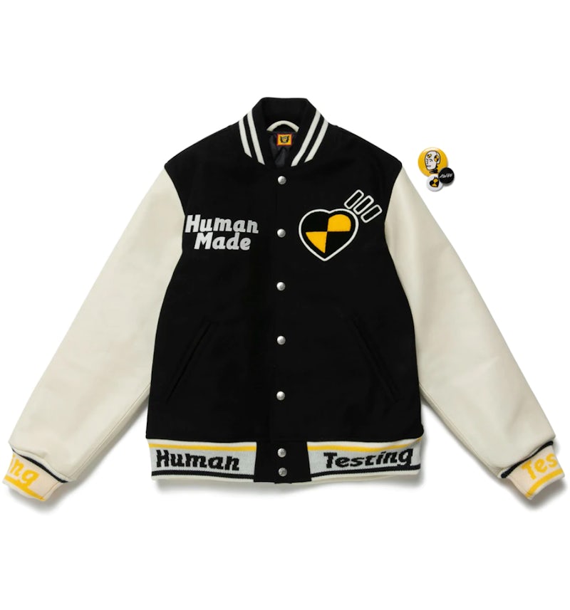 Human Made x Asap Rocky Human Testing Varsity Jacket Black Men's