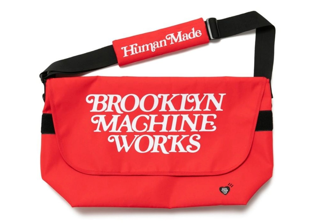 Pre-owned Human Made X Brooklyn Machine Works X Girls Don't Cry Messenger Bag Red