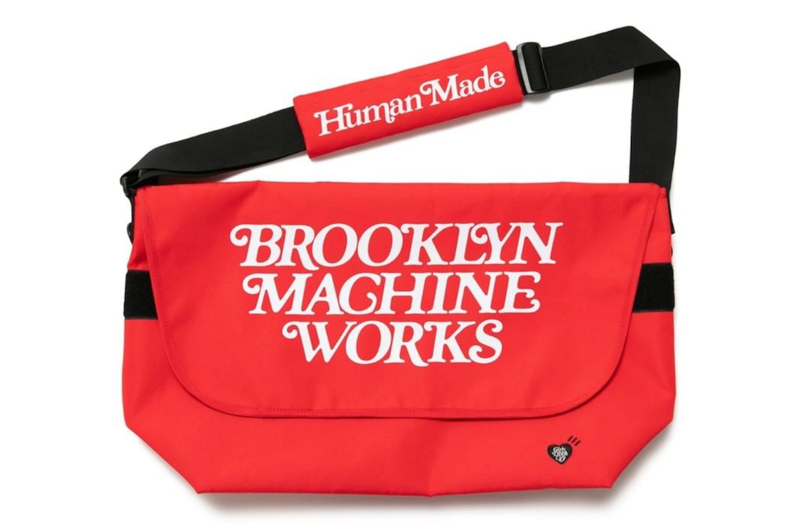 Pre-owned Human Made X Brooklyn Machine Works X Girls Don't Cry Messenger Bag Red