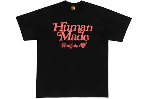 Human Made x Girls Don't Cry Harajuku T-Shirt #1 Black Men's Human Made x Girls Don't Cry Harajuku T-Shirt #1 Black Men's