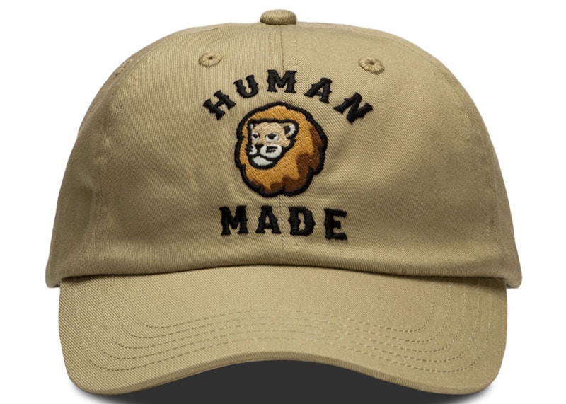 Human Made x HBX Lion 6 Panel Cap Beige