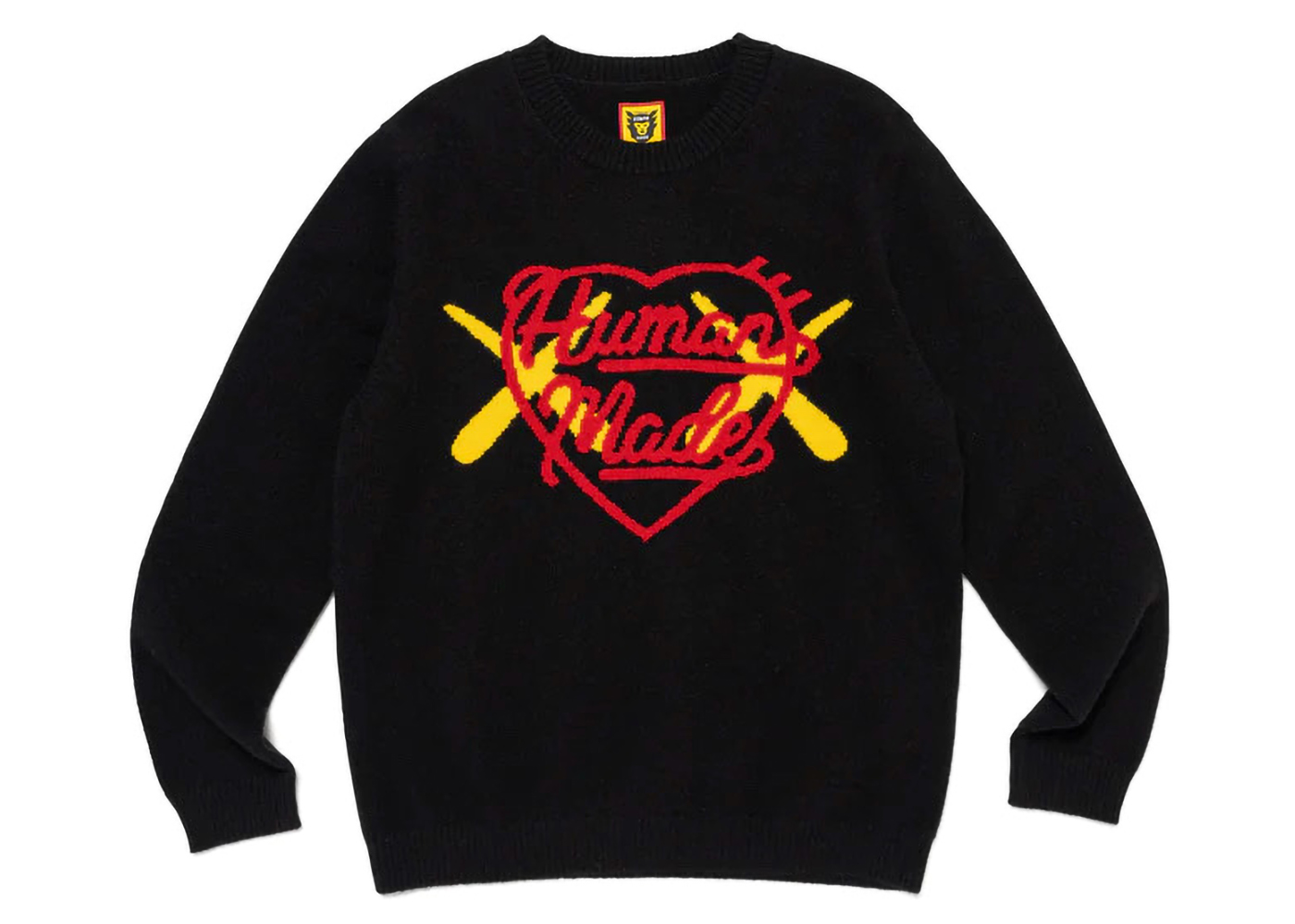 Human Made x KAWS Kids Knit Sweater Black