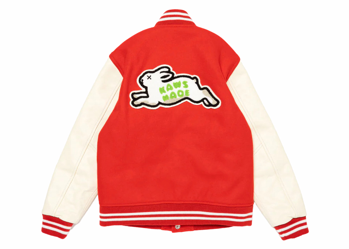 Human Made x KAWS Kids Varsity Jacket Red Kids' - FW23 - GB