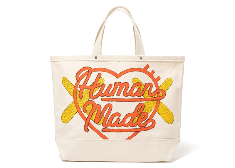 Human Made x KAWS Large II Tote Bag White