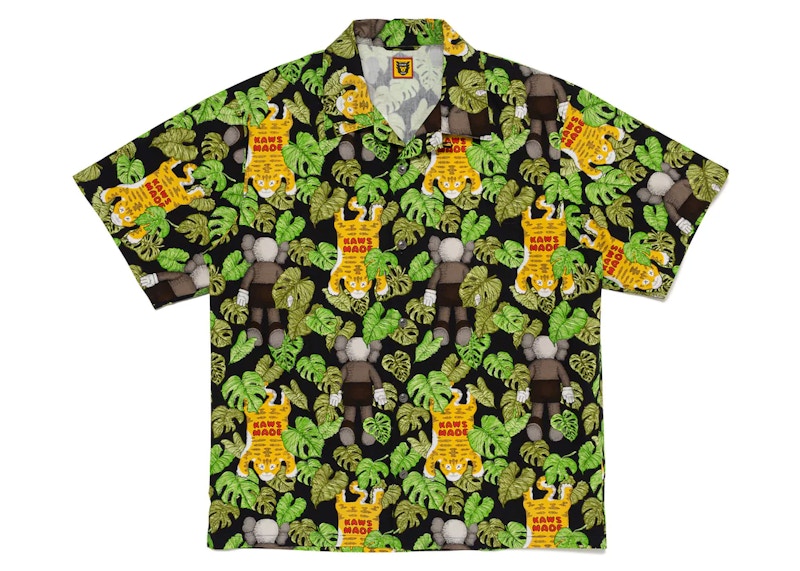 Human Made x KAWS Made Aloha Shirt Black Men's - SS24 - US