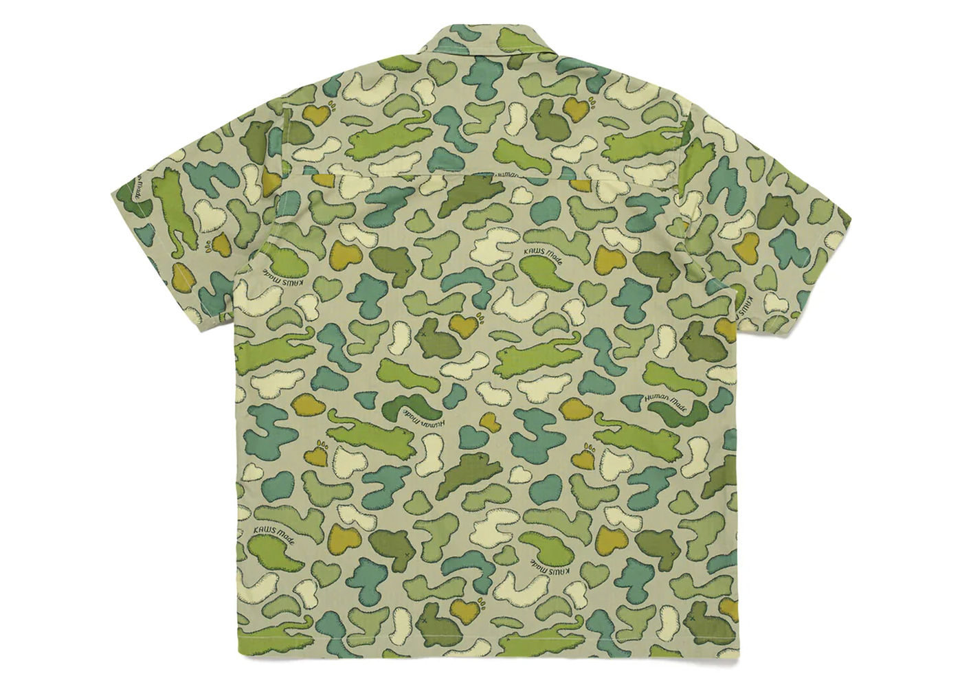 Human Made x KAWS Made Camo Shirt Olivedrab Men's - SS24 - GB