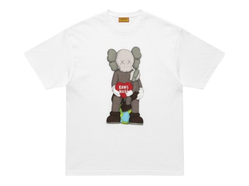 KAWS × HUMAN MADE ベアロゴTシャツ M Human Made x KAWS Made Graphic T-shirt (SS26) White Men's - SS26 - US