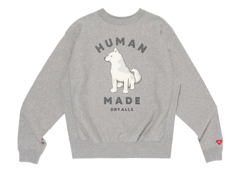 Human Made x KAWS Made II Sweatshirt Heather Grey Men's - SS24 - US