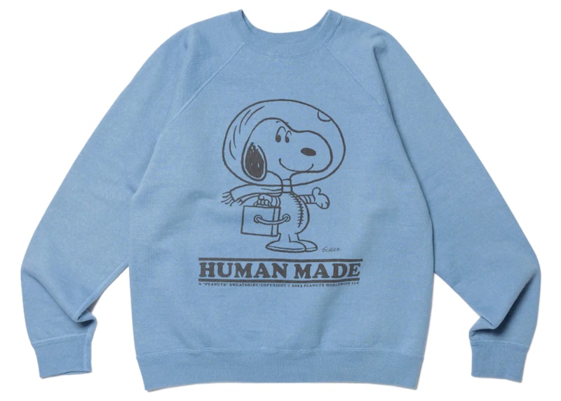 トップスHUMAN MADE PEANUTS SWEATSHIRT #1 BLUE L- スウェット