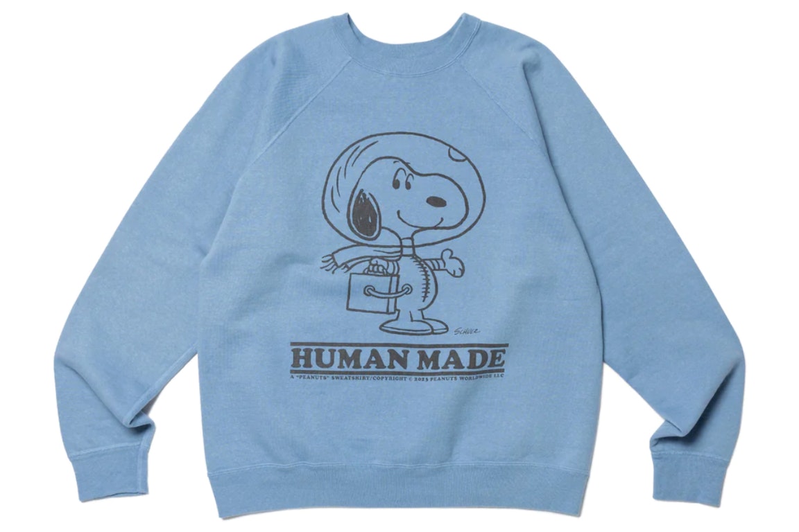 Pre-owned Human Made X Peanuts #1 Snoopy Sweatshirt Blue