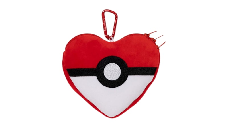 Human Made x Pokémon Made - Portafogli imbottito a forma di cuore rosso
