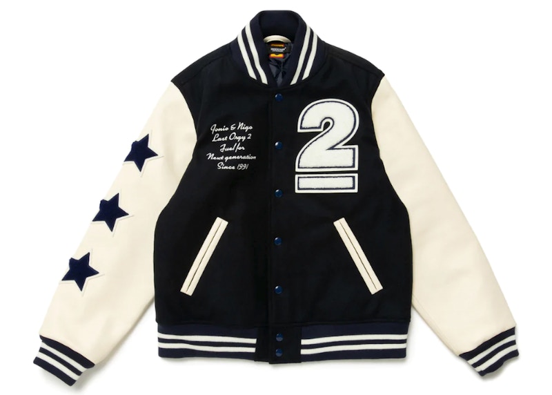 Human Made x Undercover Last Orgy 2 Varsity Jacket Navy