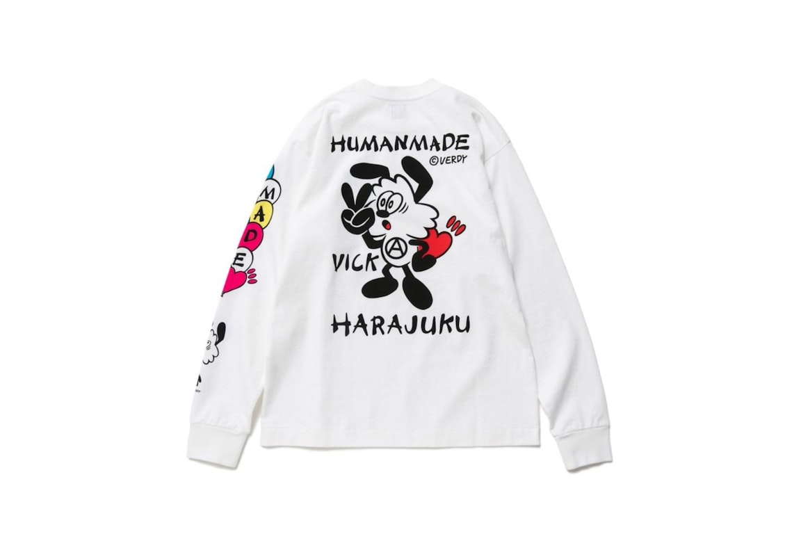 Pre-owned Human Made X Verdy Vick L/s T-shirt White