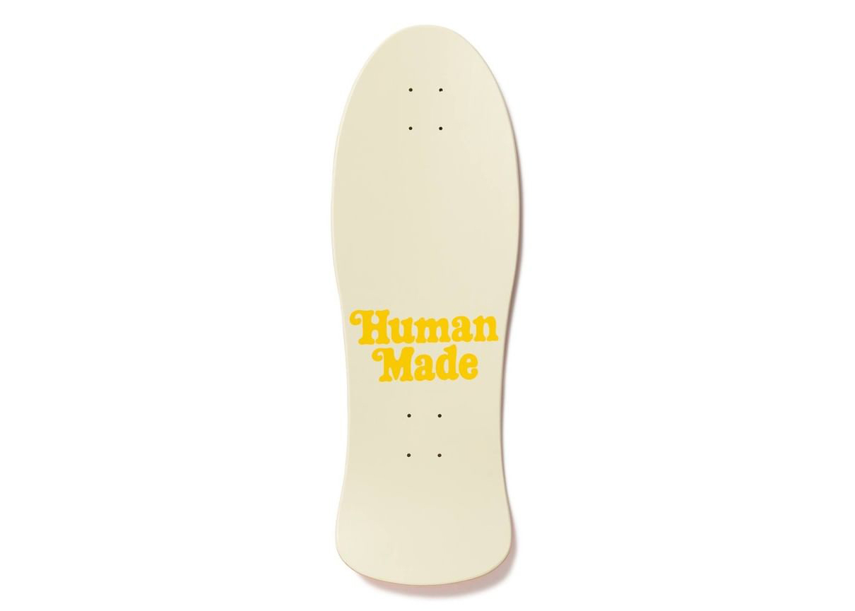 Human Made x Verdy Vick Skateboard Deck (with Stickers) Orange