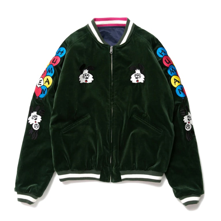 Pre-owned Human Made X Verdy Vick Yokosuka Reversible Jacket Green